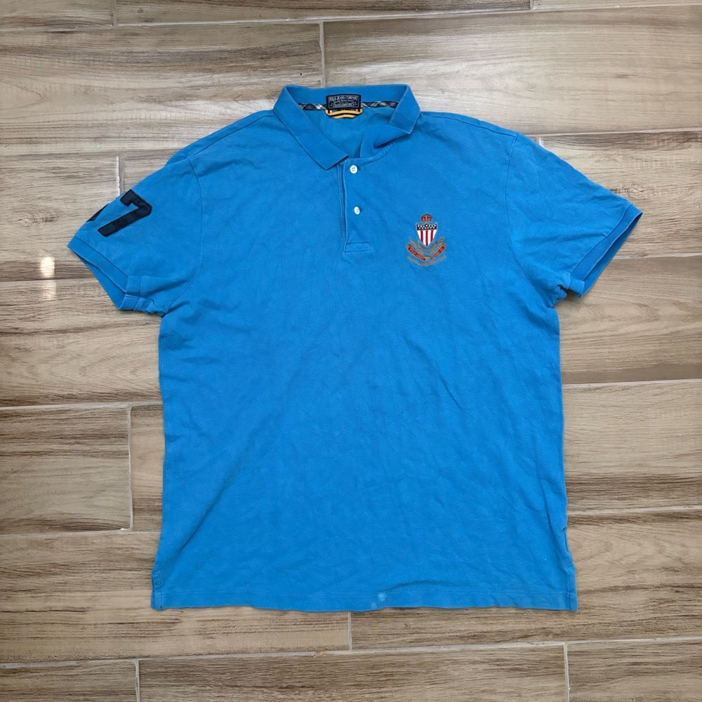 Ralph Lauren Bright Blue Polo with Embroidered Crest